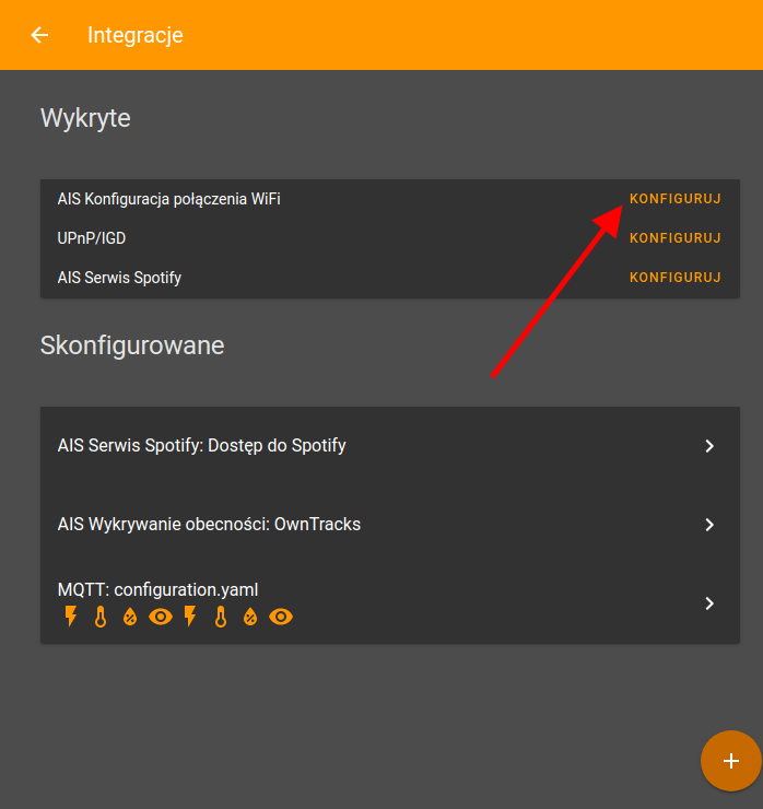 Konfiguracja WiFi