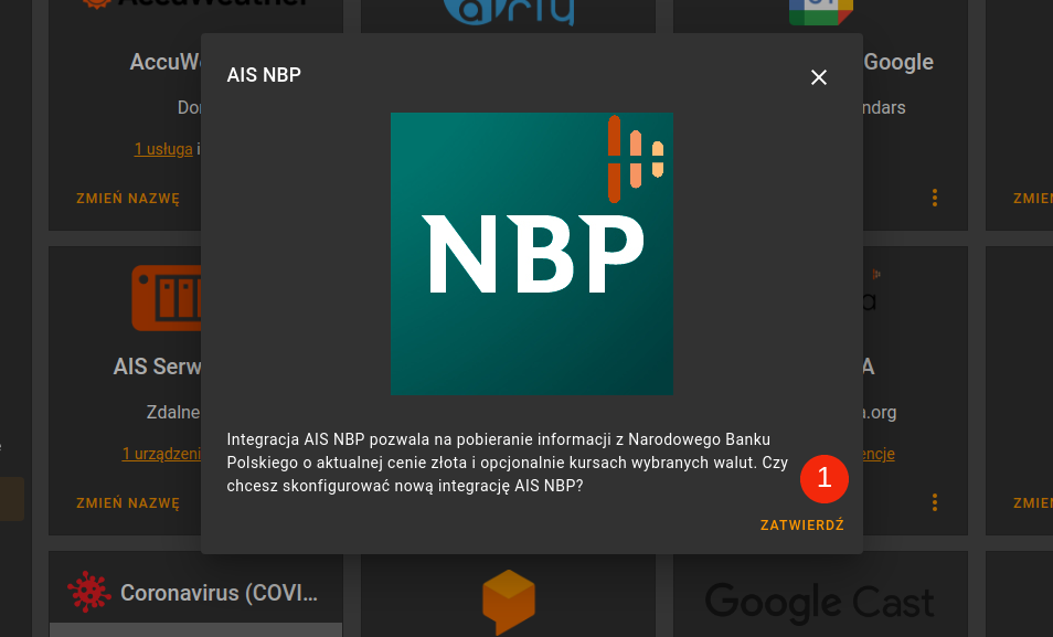 Konfiguracja AIS NBP