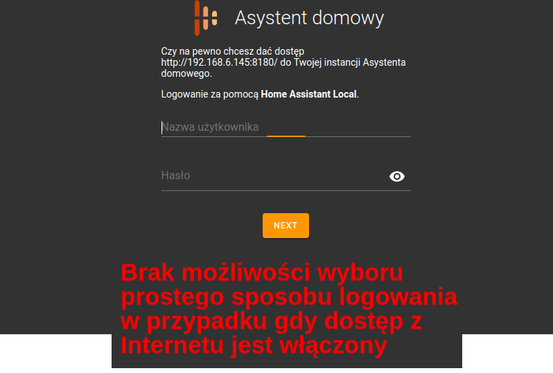 Włączenie dostępu z Internetu
